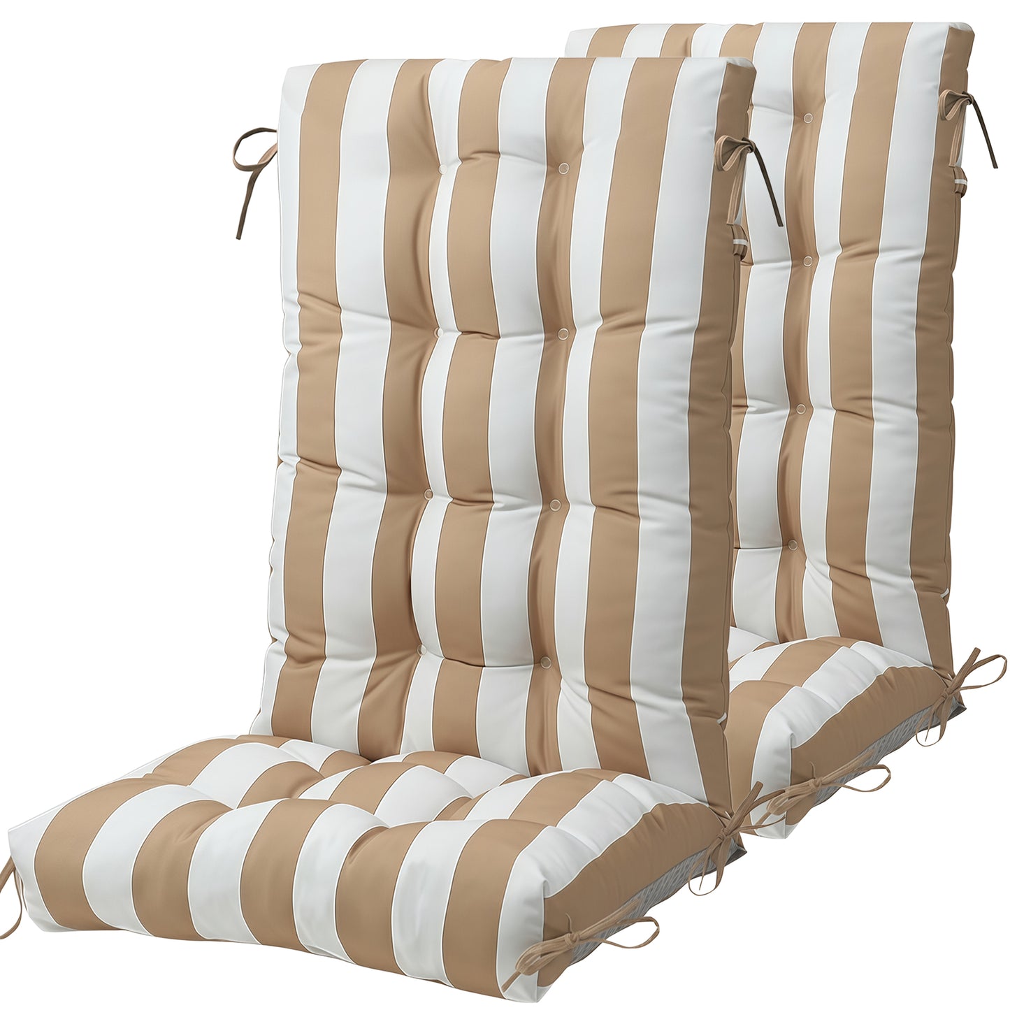 Waterproof Adirondack Chair Cushions with Ties & Non-Slip Bottom