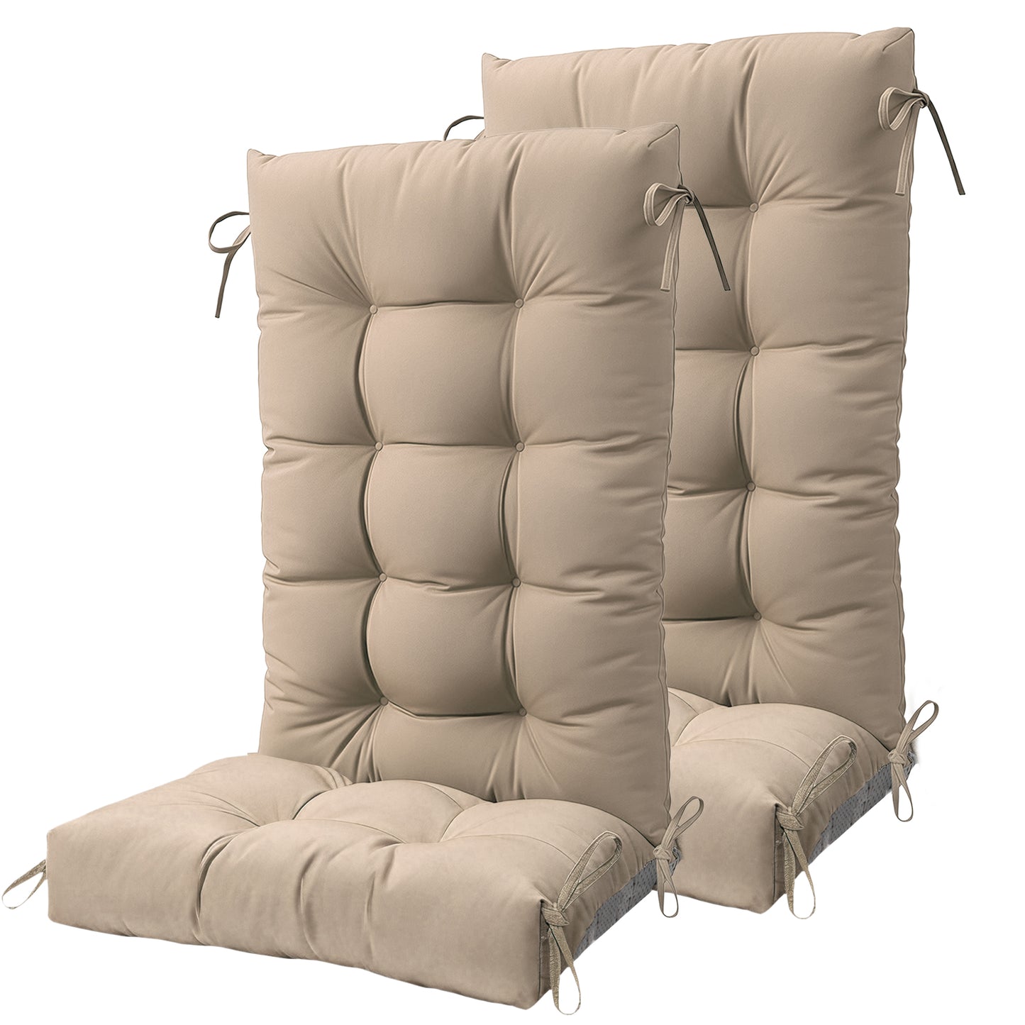 Waterproof Adirondack Chair Cushions with Ties & Non-Slip Bottom