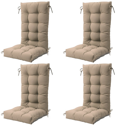 Waterproof Adirondack Chair Cushions with Ties & Non-Slip Bottom