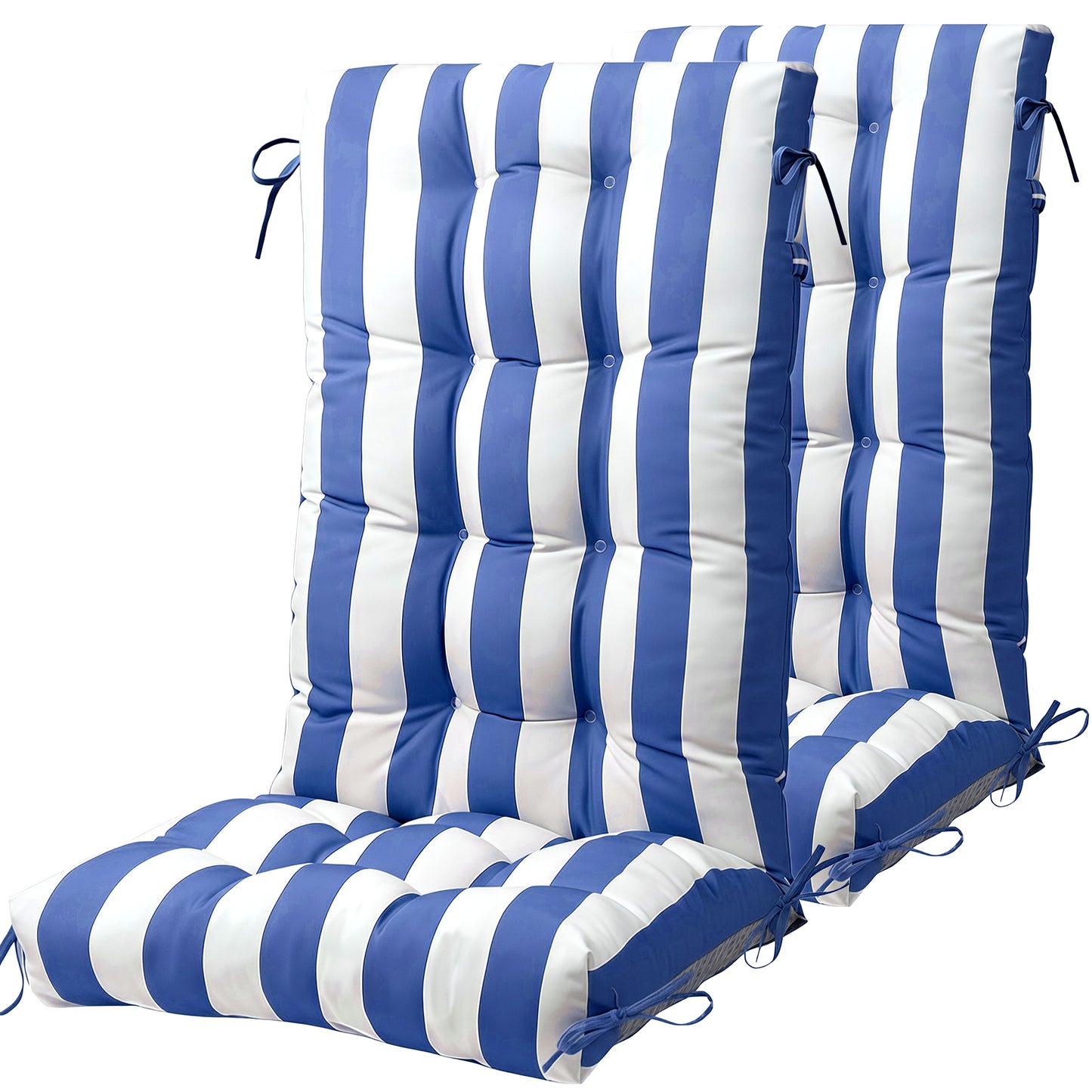 Waterproof Adirondack Chair Cushions with Ties & Non-Slip Bottom