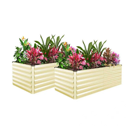 Outdoor Metal Raised Garden Bed