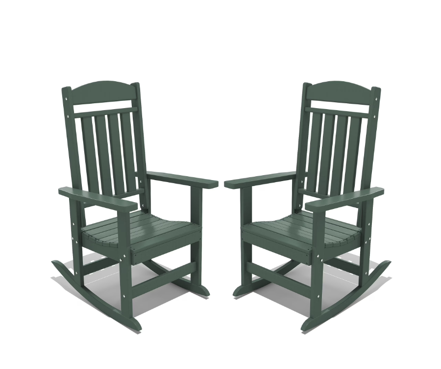 Modern HDPE Patio Rocking Chairs