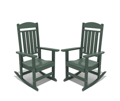 Modern HDPE Patio Rocking Chairs
